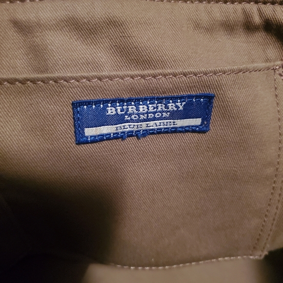 💯% AUTHENTIC BURBERRY TOTE BAG BLUE LABEL BEIGE - Picture 7 of 12